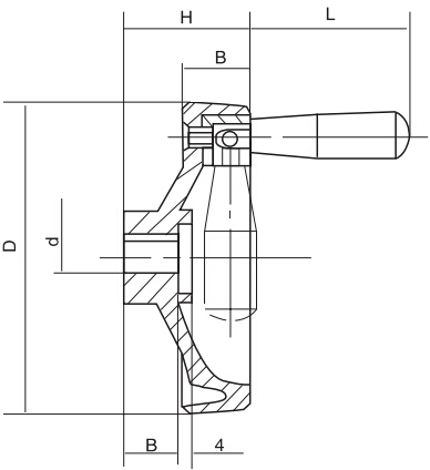 HY8313.22帶可折手柄滿幅手輪結(jié)構(gòu)圖